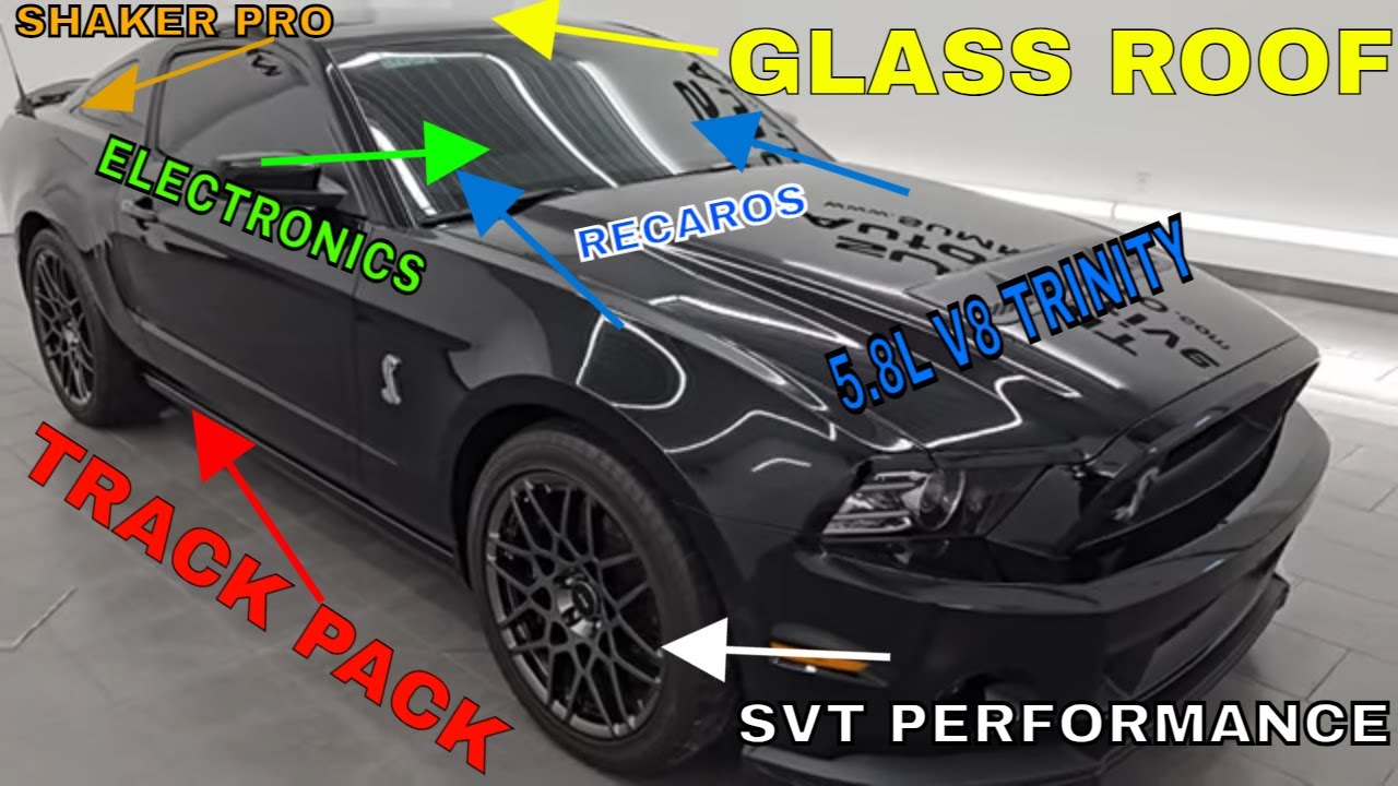 FULLY LOADED 2014 SHELBY GT500 GLASS ROOF BLACK 4K WALKAROUND 14764Z SOLD!