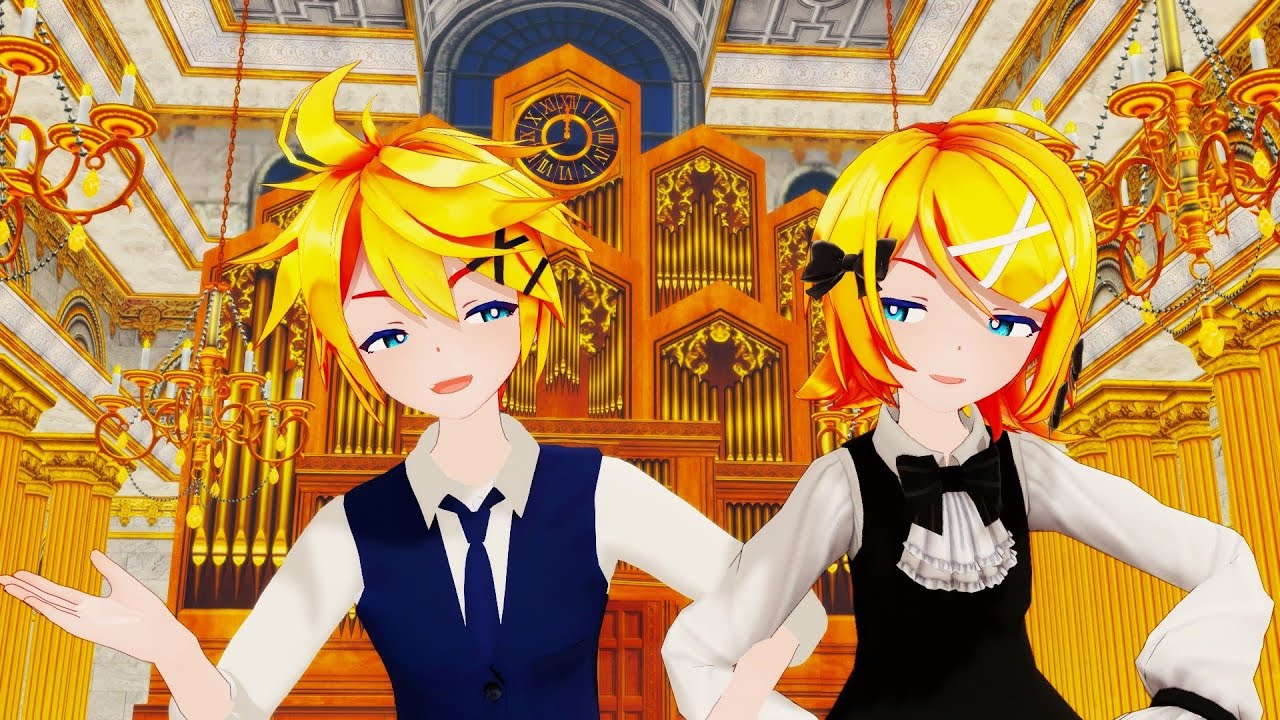 【VOCALOID MMD】 おこちゃま戦争 Childish War 어린이 전쟁  (Sour式 鏡音リン, 鏡音レン, Kagamine Rin, Kagamine Len)