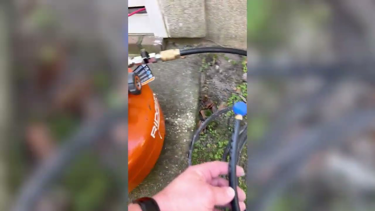 Tutorial on Cleaning Dryer Vent with Air Compressor Attachment