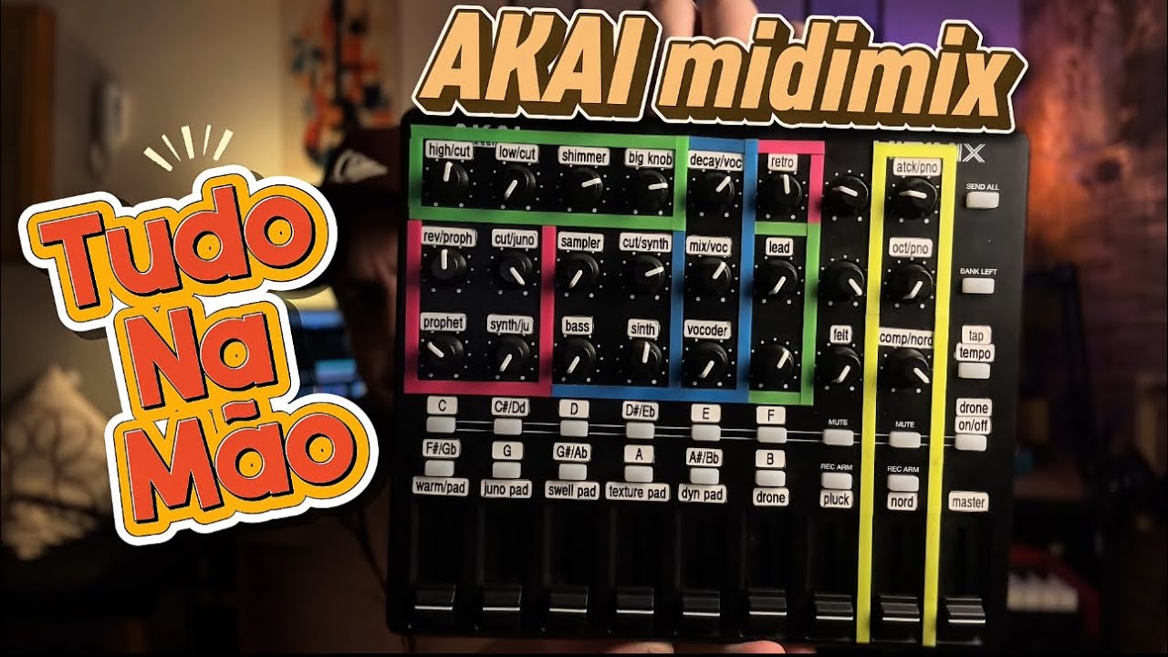AKAI midimix controle total dos timbres na mão!