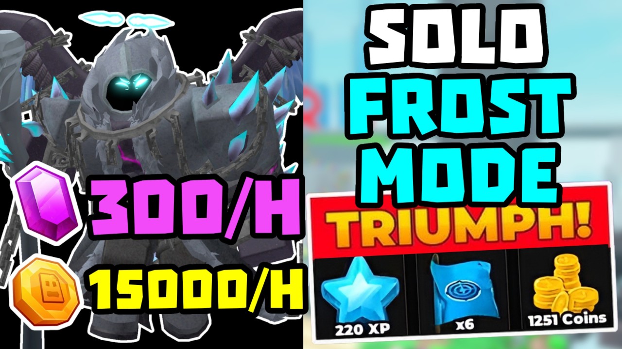 SOLO Frost Mode Спидран и Фарм Монет + Победа + Полный Гайд | TDS Tower Defense Simulator