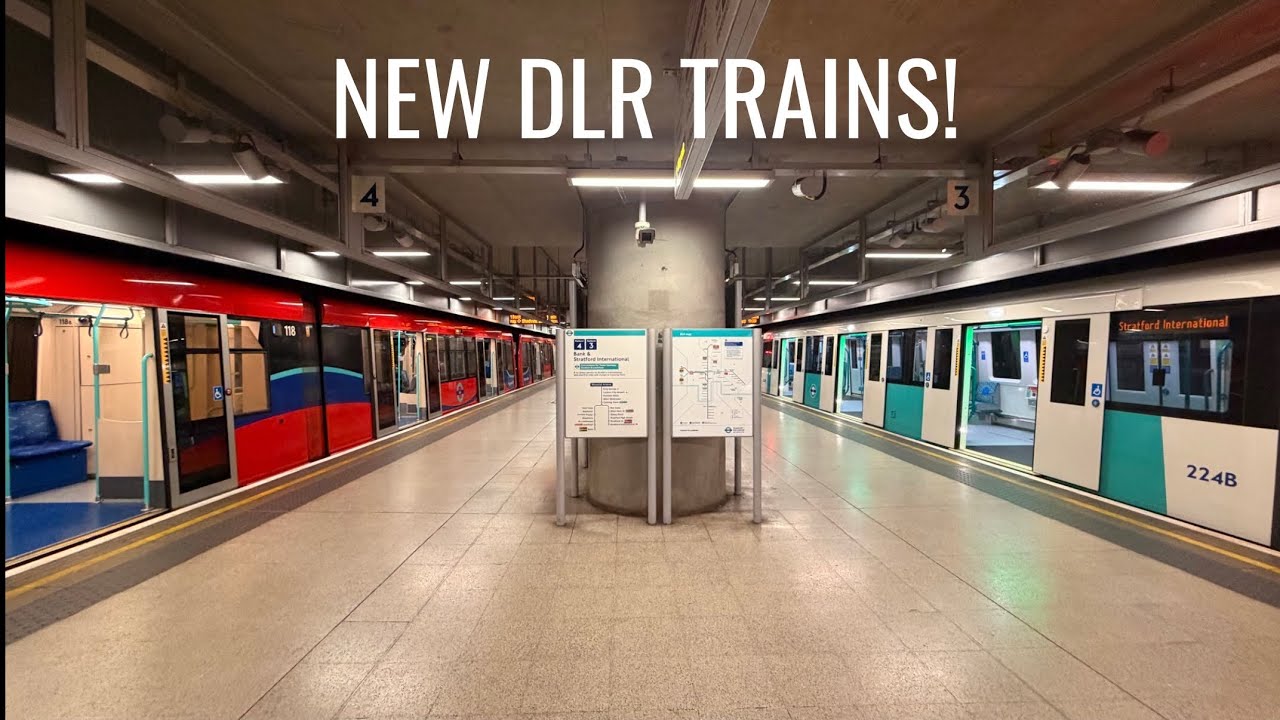 I rode on the new DLR B23 Trains!
