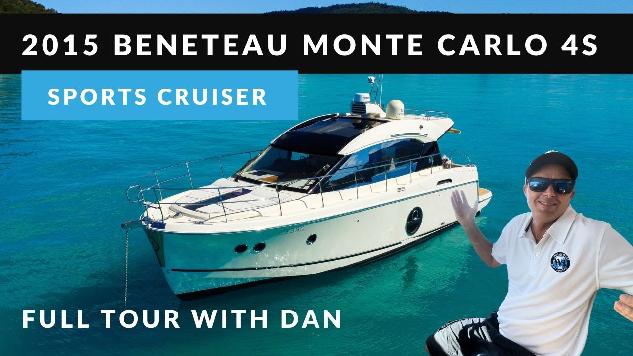 Tour inside a luxury Beneteau Monte Carlo Sports Cruiser - for sale