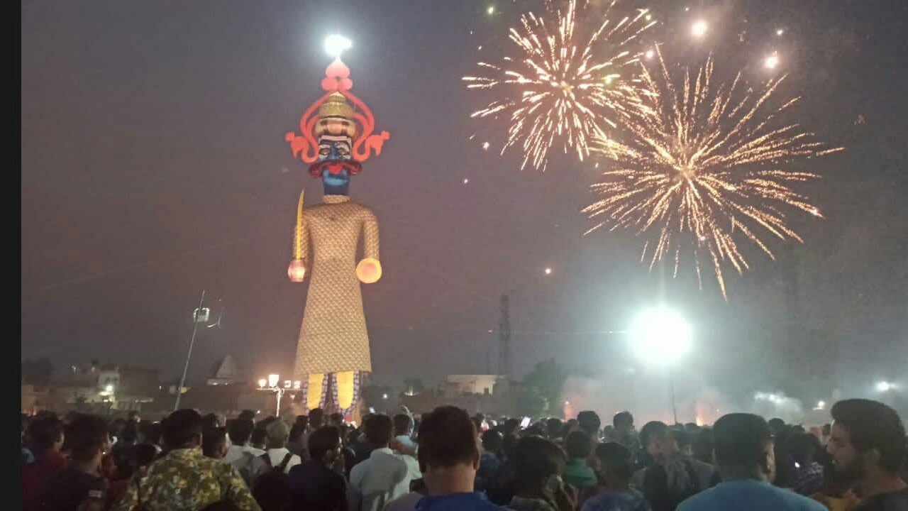 Barara Ravan dahan 100 feet 2021|| Barara Dussehra || Tallest #ravan barara||