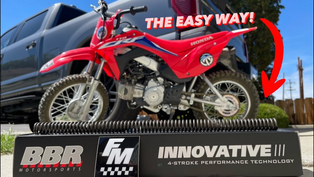 2022 CRF110 BBR Fork Spring Install The Easy Way! EP. 3 #crf110 #pitbike #moto
