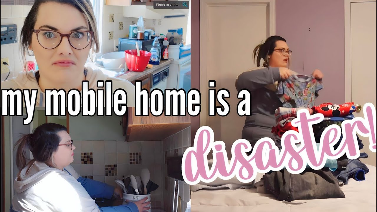 GET IT ALL DONE WITH ME IN THE DOUBLE WIDE | my mobile home is a disaster so let’s TACKLE THIS THING