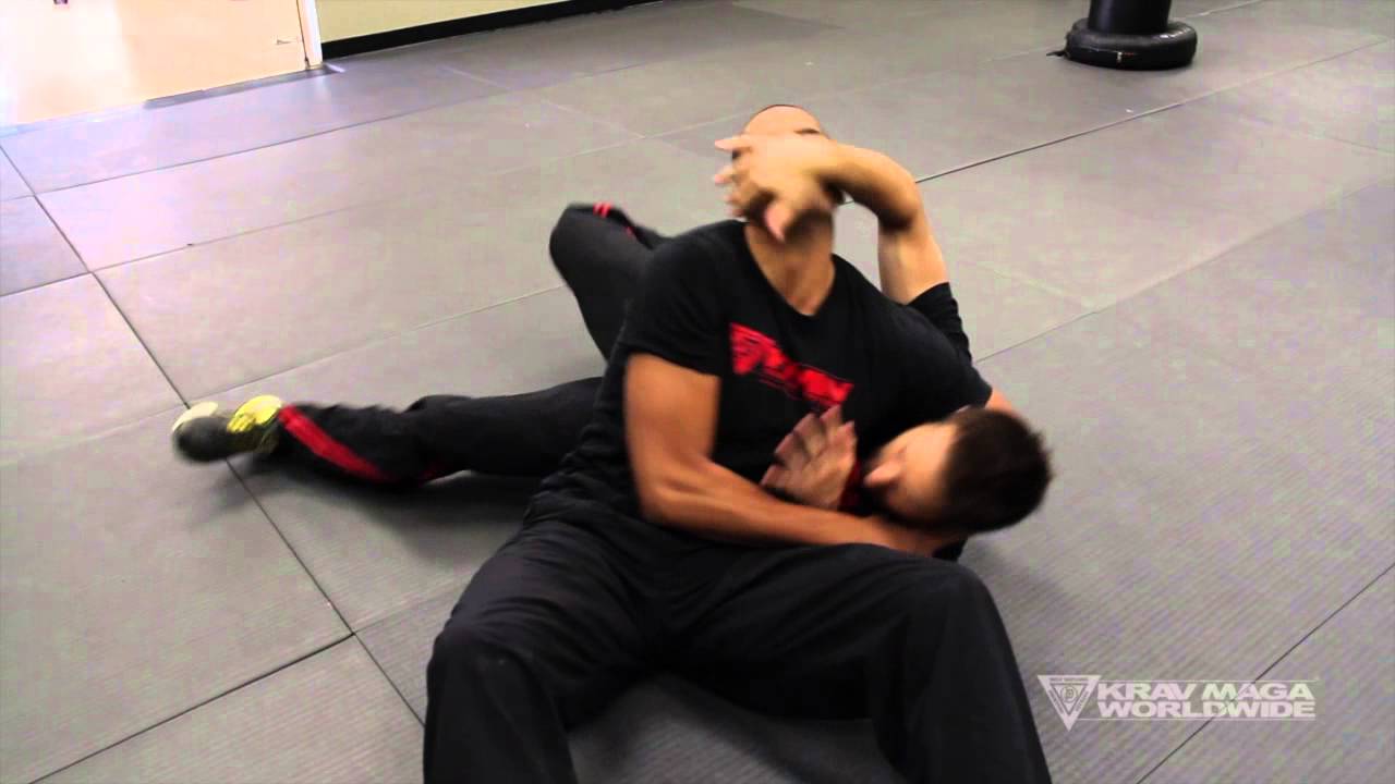 Krav Maga Training w/ AJ Draven of KMW - Headlock Defense on the Ground - Ep. 34
