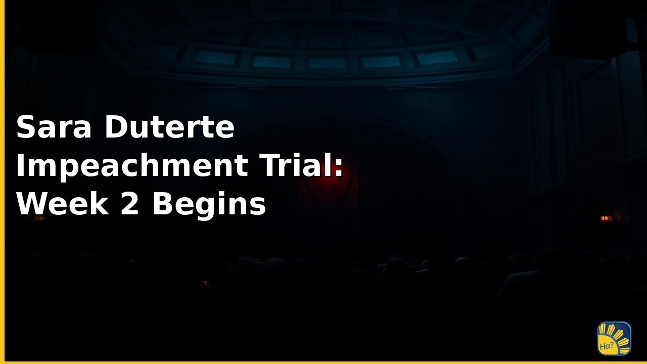 Sara Duterte Impeachment Trial: Week 2 Begins