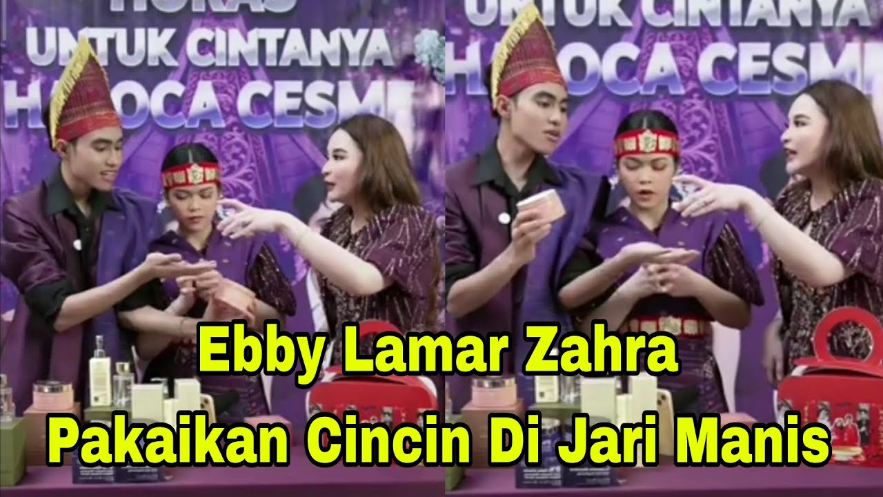 EBBY LAMAR ZAHRA PAKAIKAN CINCIN DI JARI MANIS