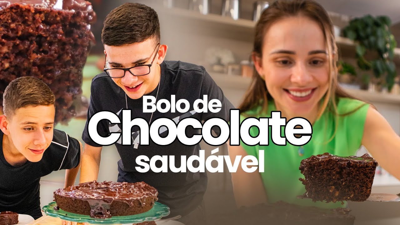 Bolo de chocolate saudável - Chocobolo da Dani Faria Lima - Páscoa