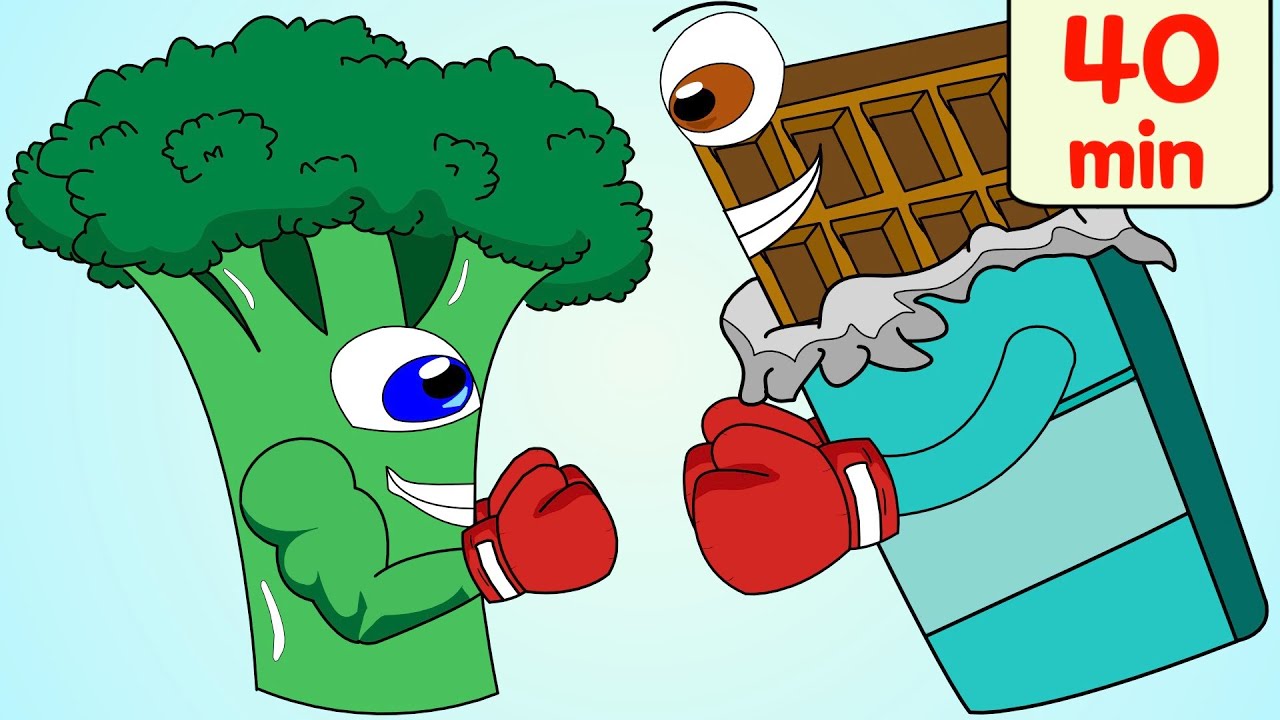 Healthy Food Vs Junk Food! & More Kids Songs