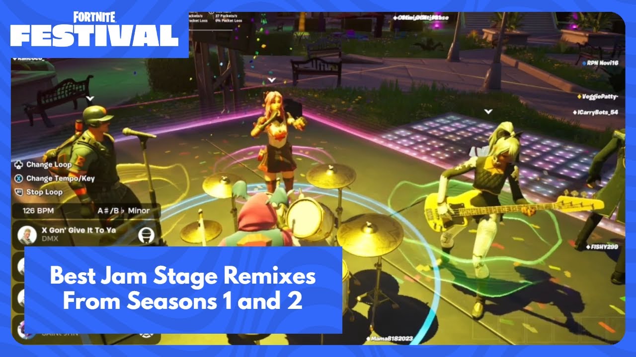 Best Jam Stage Remixes From Seasons 1 and 2 - Fortnite Festival