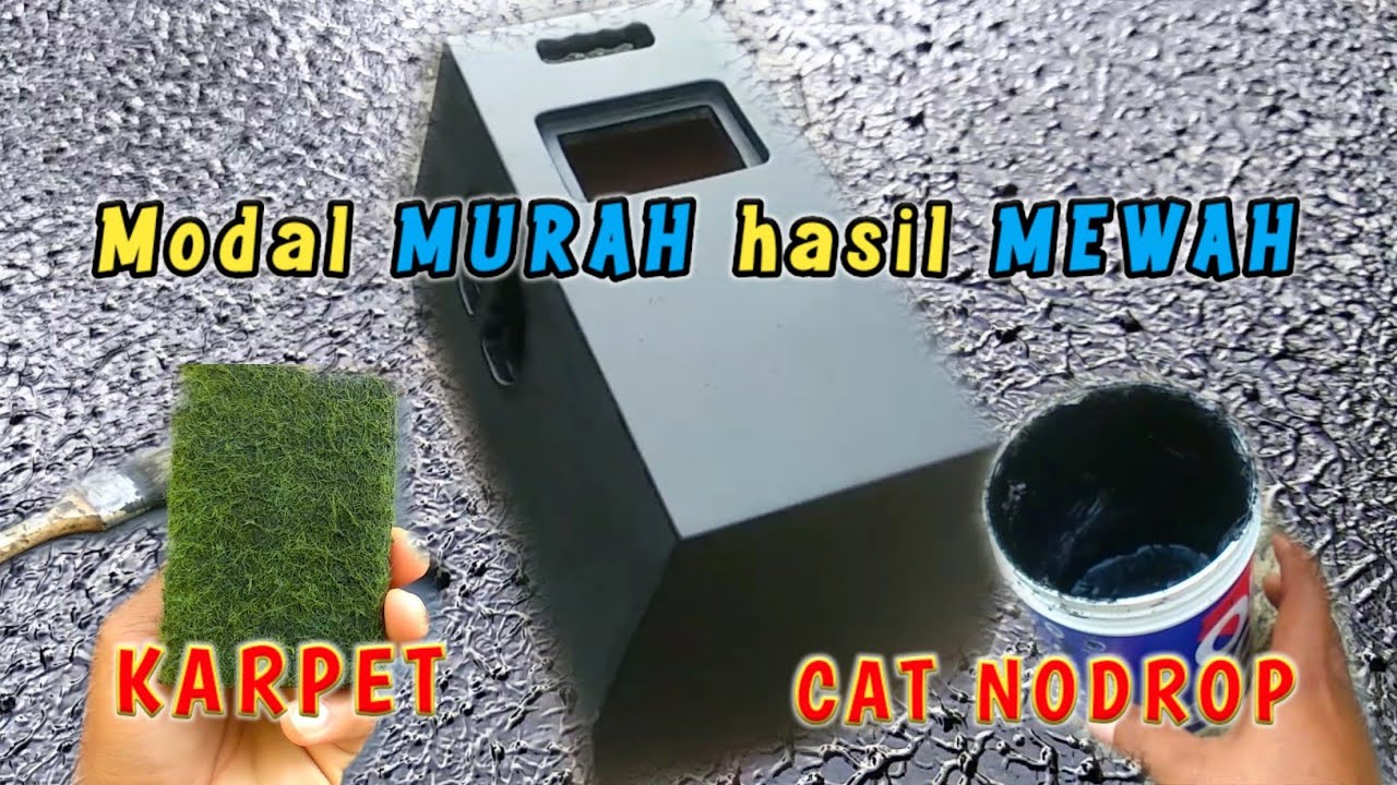 Tekstur Box Speaker Menggunakan Cat Nodrop, Murah dan Praktis