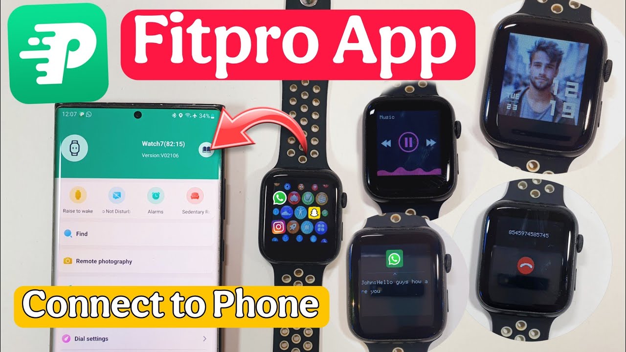 Fitpro Connect To Phone | Fitproro App Ko Use Kaise Kare | Fitpro App | Smartwatch Connect To Fitpro