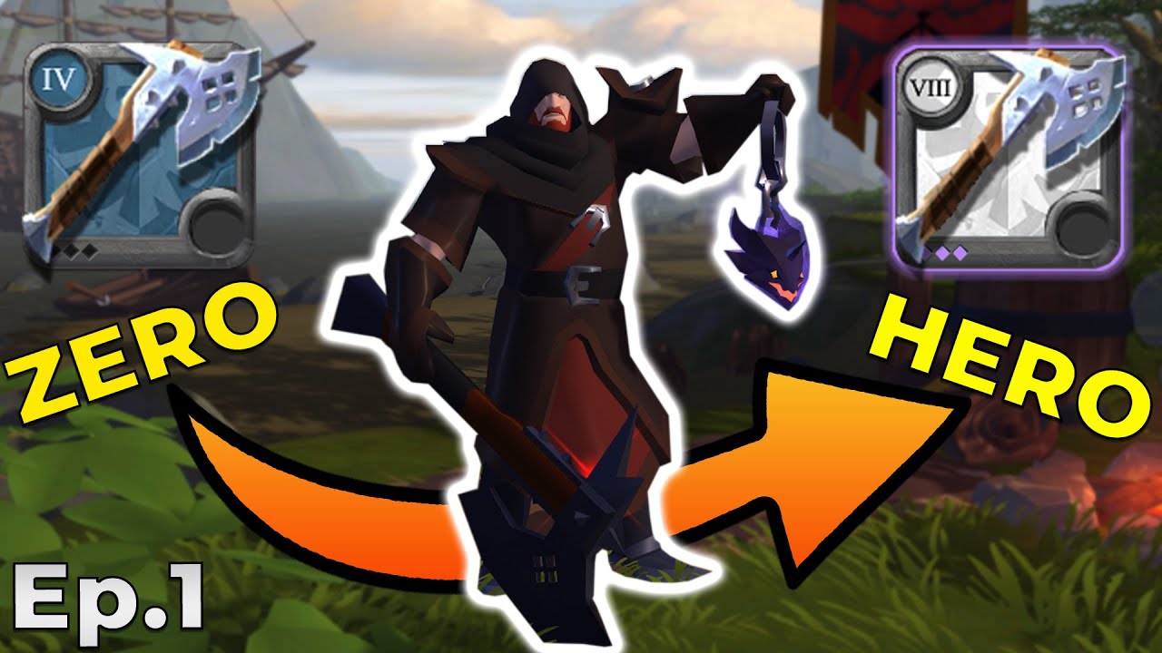 Zero to Hero! Solo PvP BattleAxe 4.0 to 8.3 | Ep.1 | Albion Online