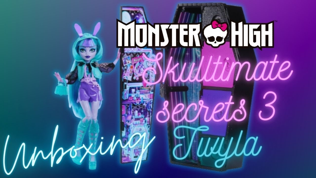 MONSTER HIGH TWYLA NEON FRIGHTS SKULLTIMATE SECRETS 3 UNBOXING & RESEÑA | #enespañol #monsterhigh