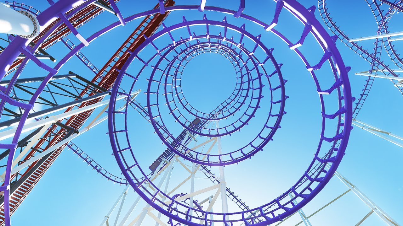 CorkScrew Massive Roller Coaster POV 4K