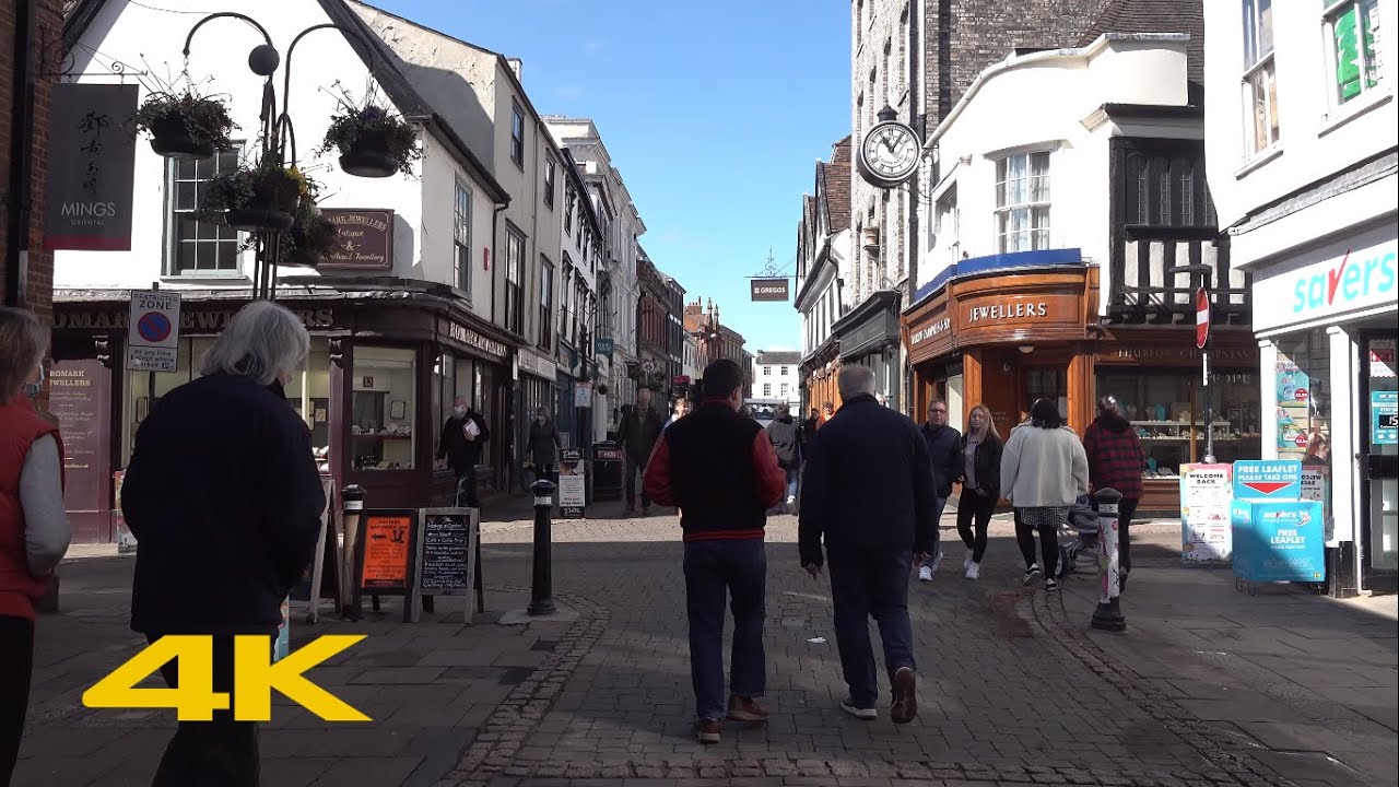 Bury St Edmunds Walk: Town Centre【4K】