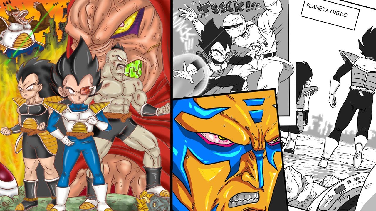DRAGONBALL FAN MANGA, VEGETA RADITZ Y NAPPA