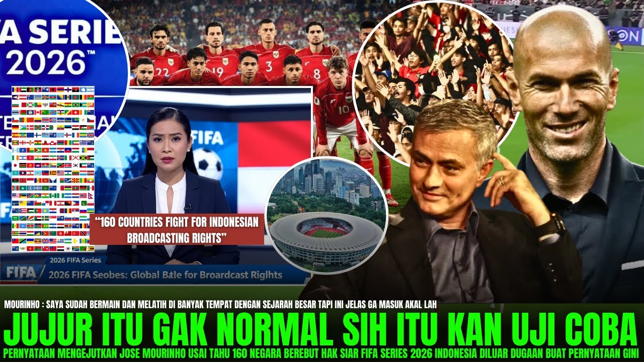 🔥ATMOSFER GBK BISA MAKIN PECAH !! Jose Mourinho & Zidane Akan Saksikn Langsung FIFA Series INDO GBK?