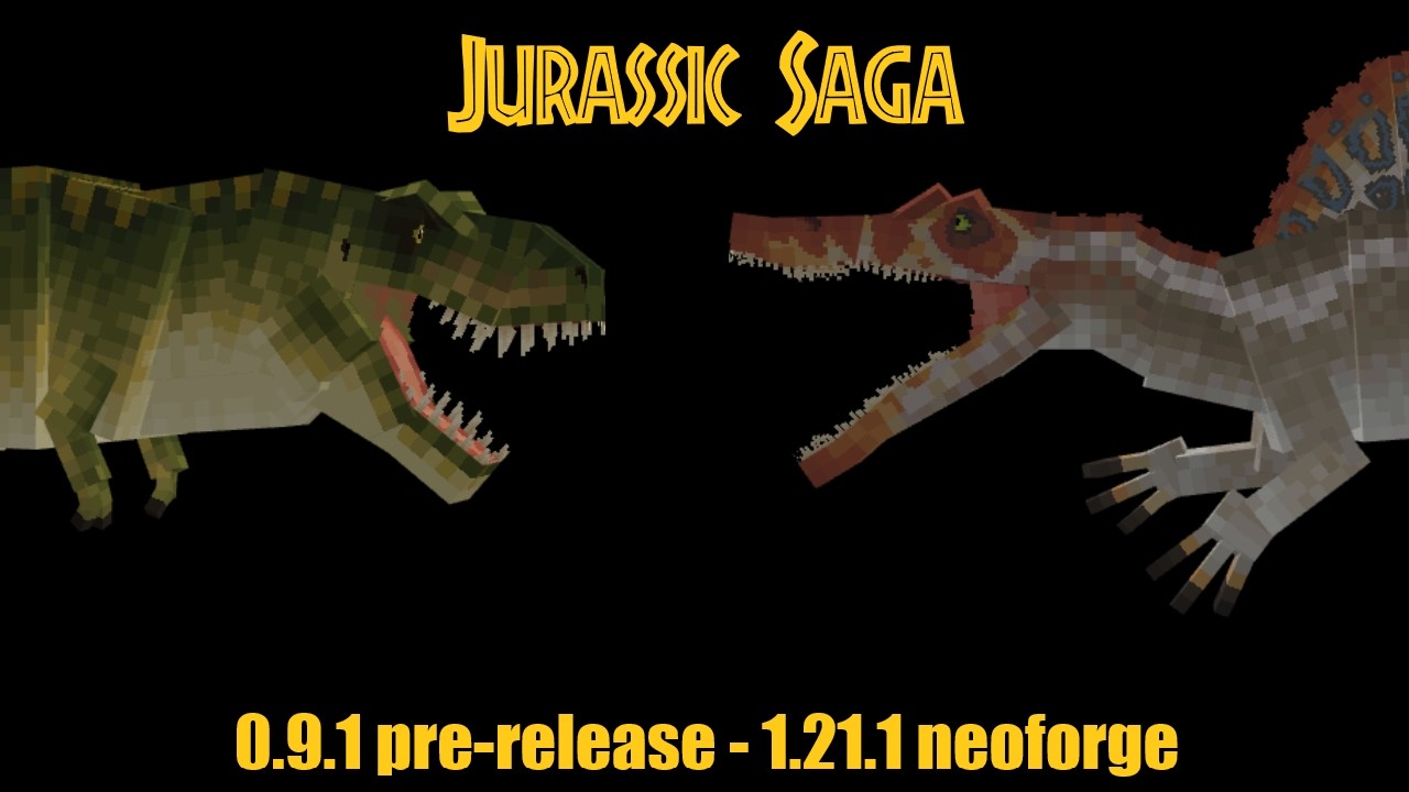 Предварительная демонстрация Jurassic Saga 0.9.1 - 1.21.1 neoForge