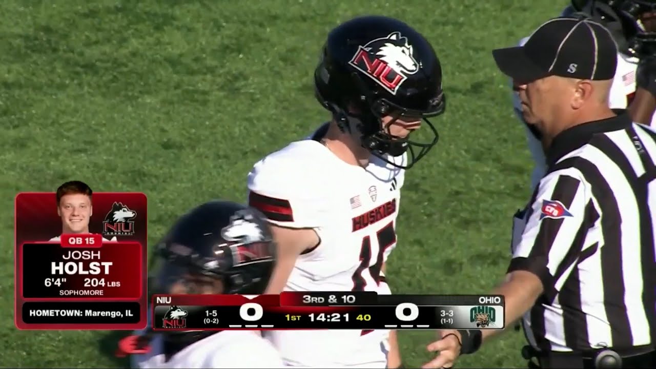 Northern Illinois Huskies @ Ohio Bobcats - 10/18/2025 - Quinn Urwiler, Chavon Wright