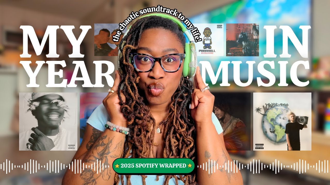 My Year in a *CHAOTIC* Playlist! 🎧 🗓️ ✨ 2025 Spotify Wrapped!!! #playlist
