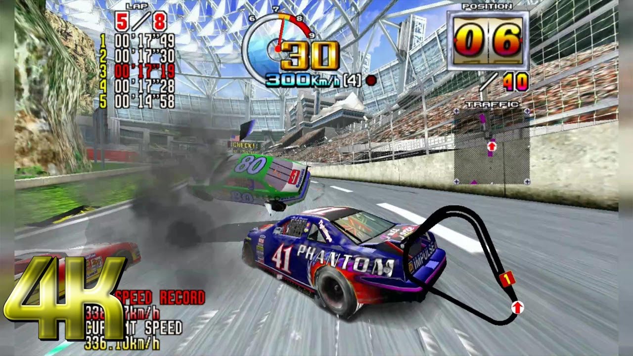 Daytona USA 2 - Battle on the Edge (Beginner 1st 4K)