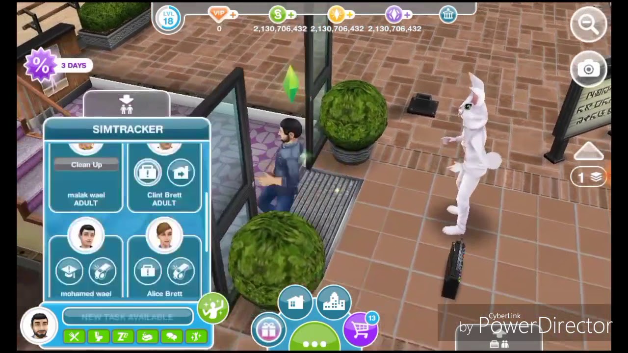 لعبة the sims free play حل مهمة المصعد