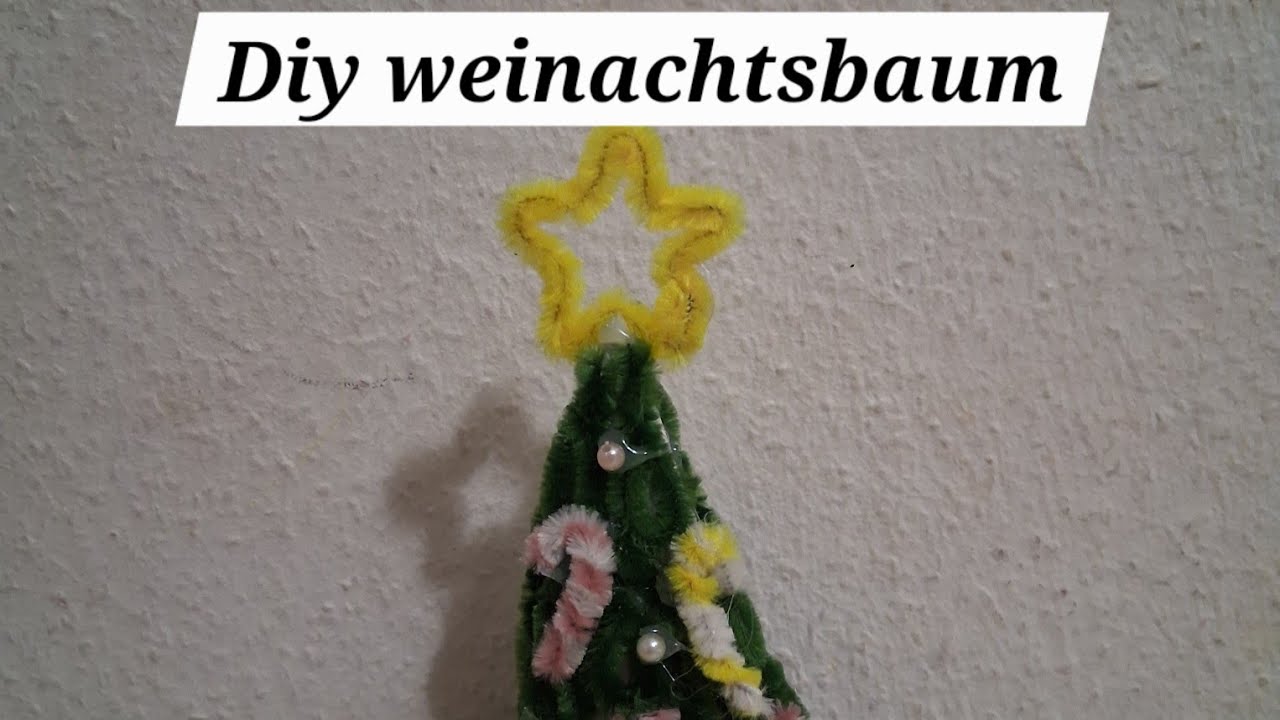 Diy weinachtsbaum aus pfeifenreiniger 🩷