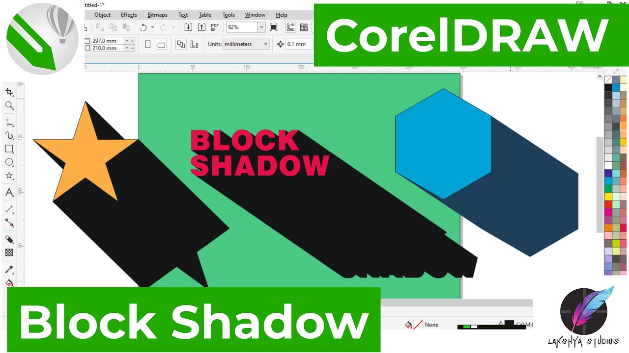Block Shadow in CorelDRAW