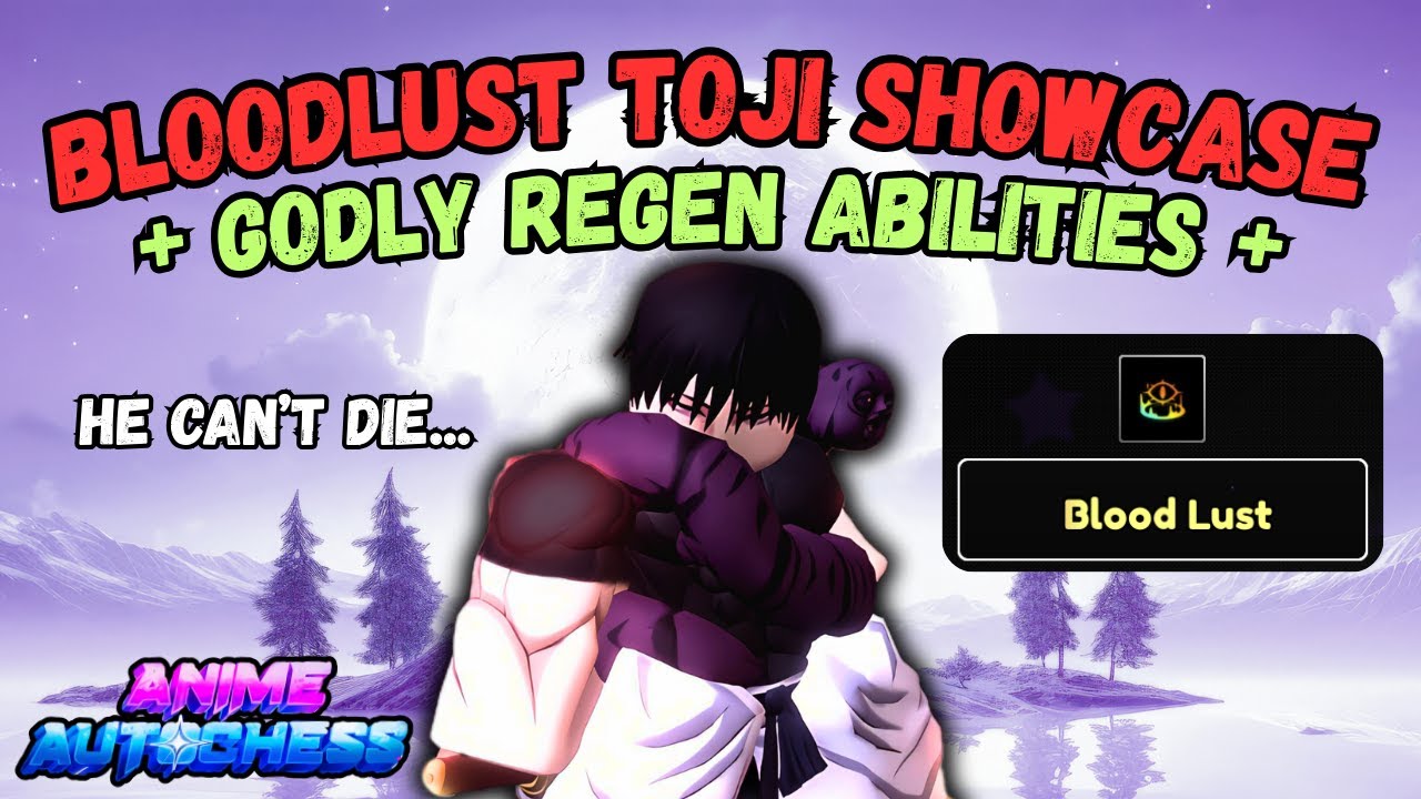 Toji + Blood Lust = 200% Regen | Evolved Toji Showcase | Anime Auto Chess