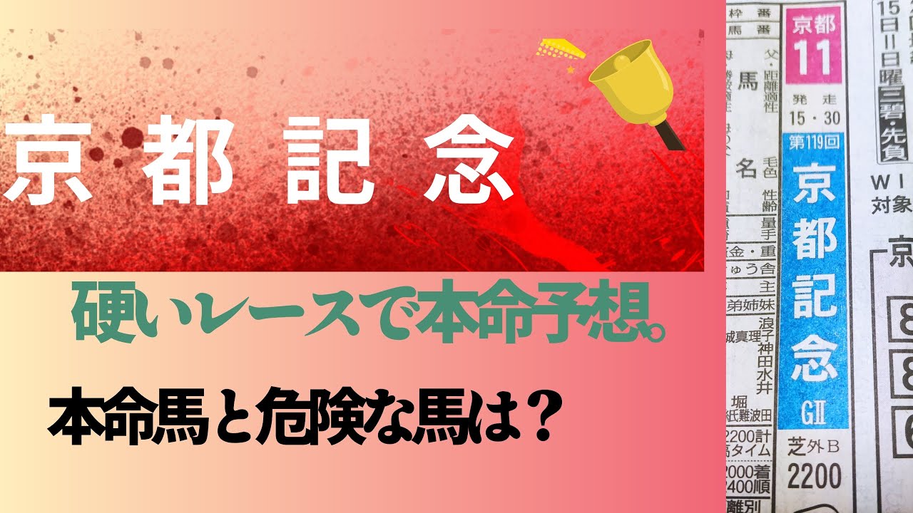 京都記念の本命馬とキケンな人気馬。