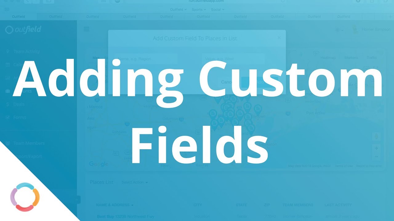Outfield Web and Mobile Sales App - Custom Fields from a CSV file