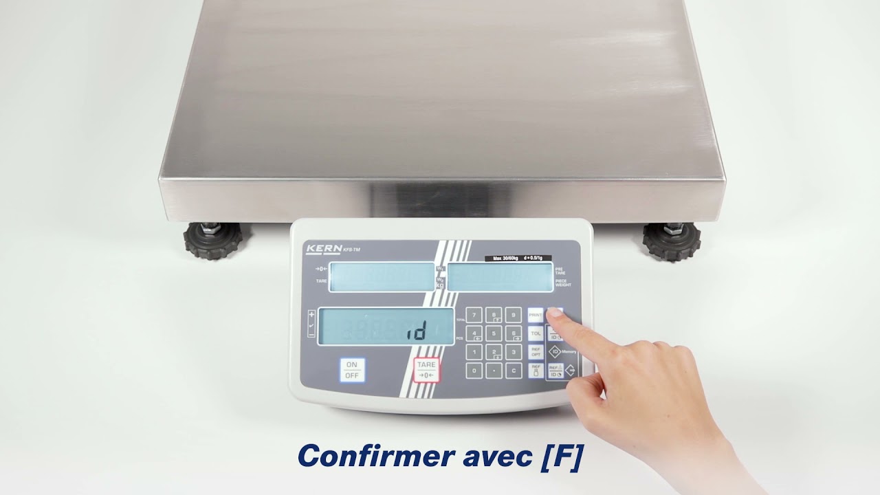 Balance de comptage industrielle avec pavé numérique pour entrée facile des données | KERN IFS