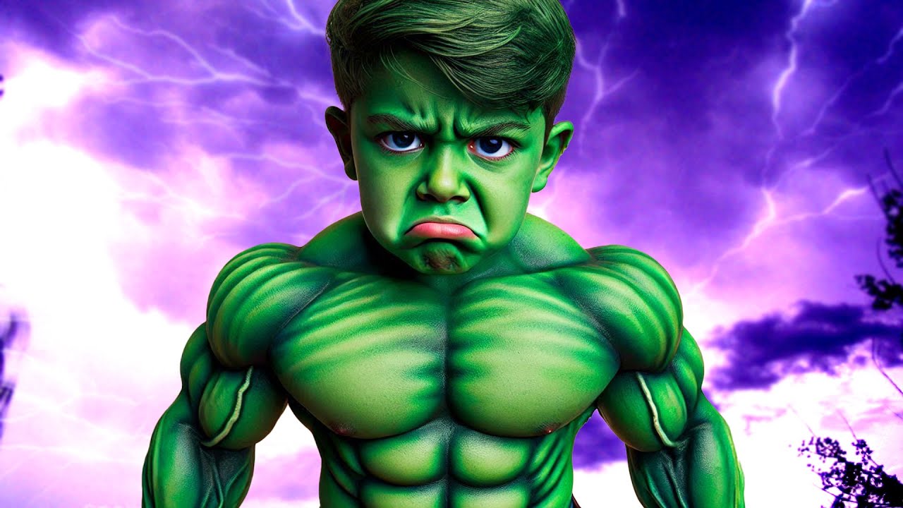 Hulk Kid Vs Hulk Kid - Wellerman Song!
