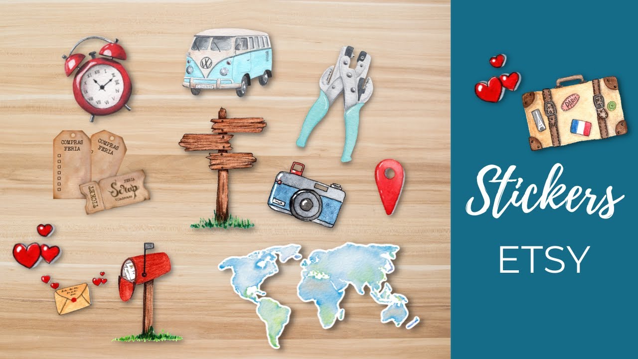 ⭐Cómo IMPRIMIR y CORTAR las STICKERS digitales SIN SILHOUETTE
