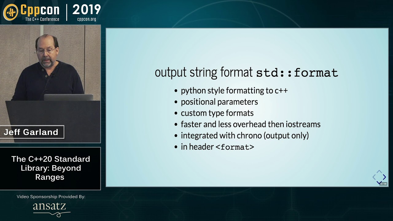 CppCon 2019: Jeff Garland &ldquo;The C++20 Standard Library: Beyond Ranges&rdquo;