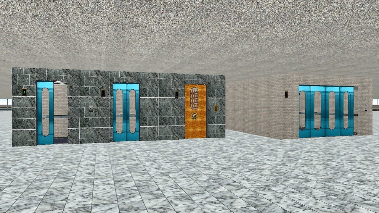 Skyscrapersim , Office Hotel Otis67 Remix - Glass Elevator