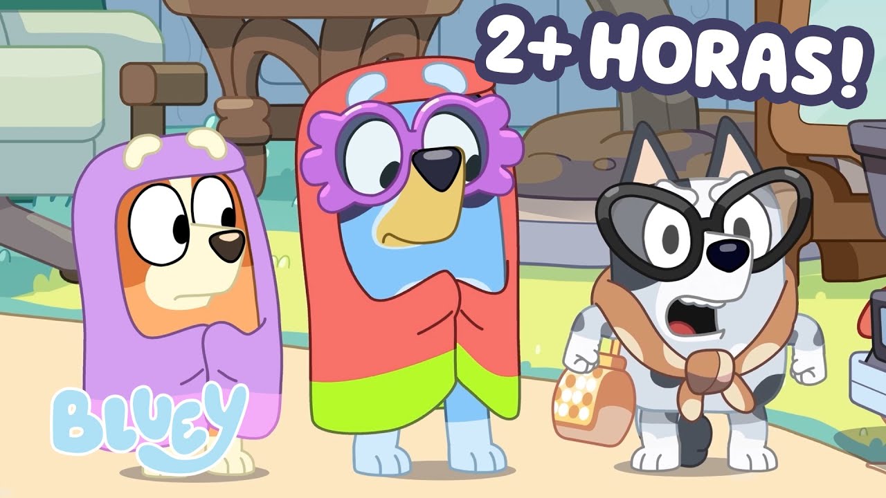 🔴AO VIVO: MAIS DE 2 HORAS de episódios completos, jogos e muito mais do Bluey! | Bluey