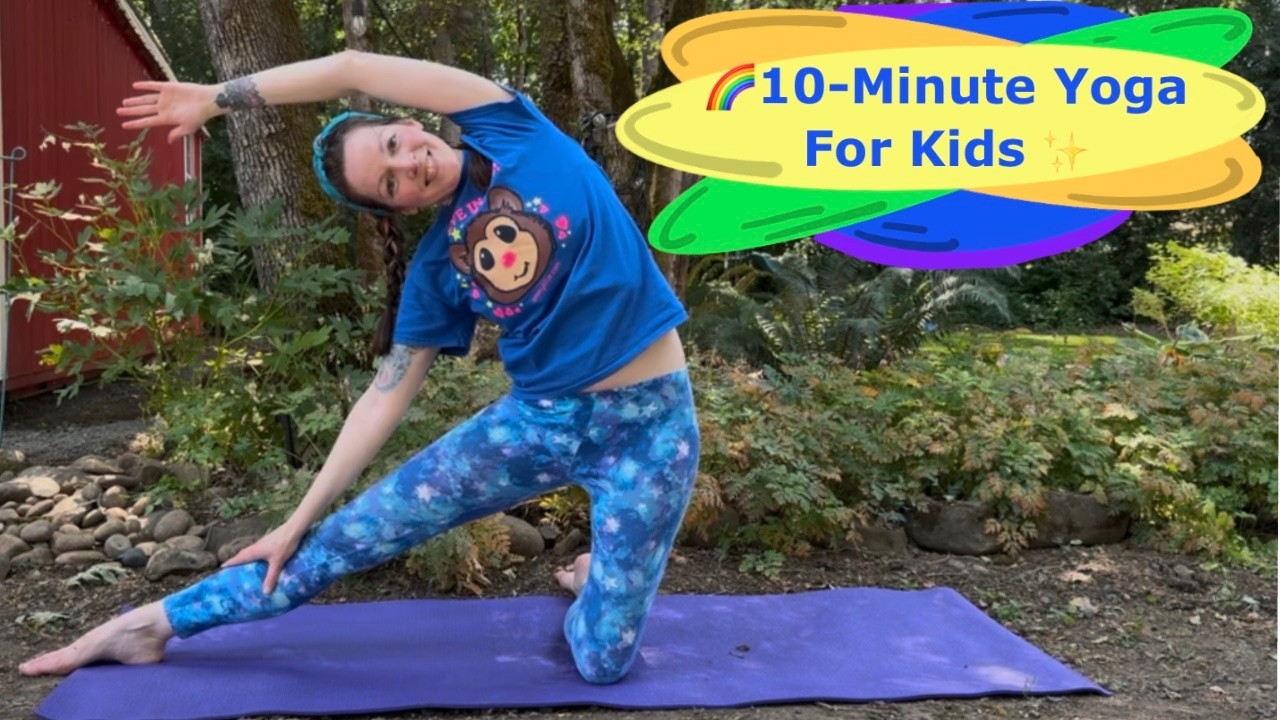 10- Minute Upbeat Kids Yoga Break
