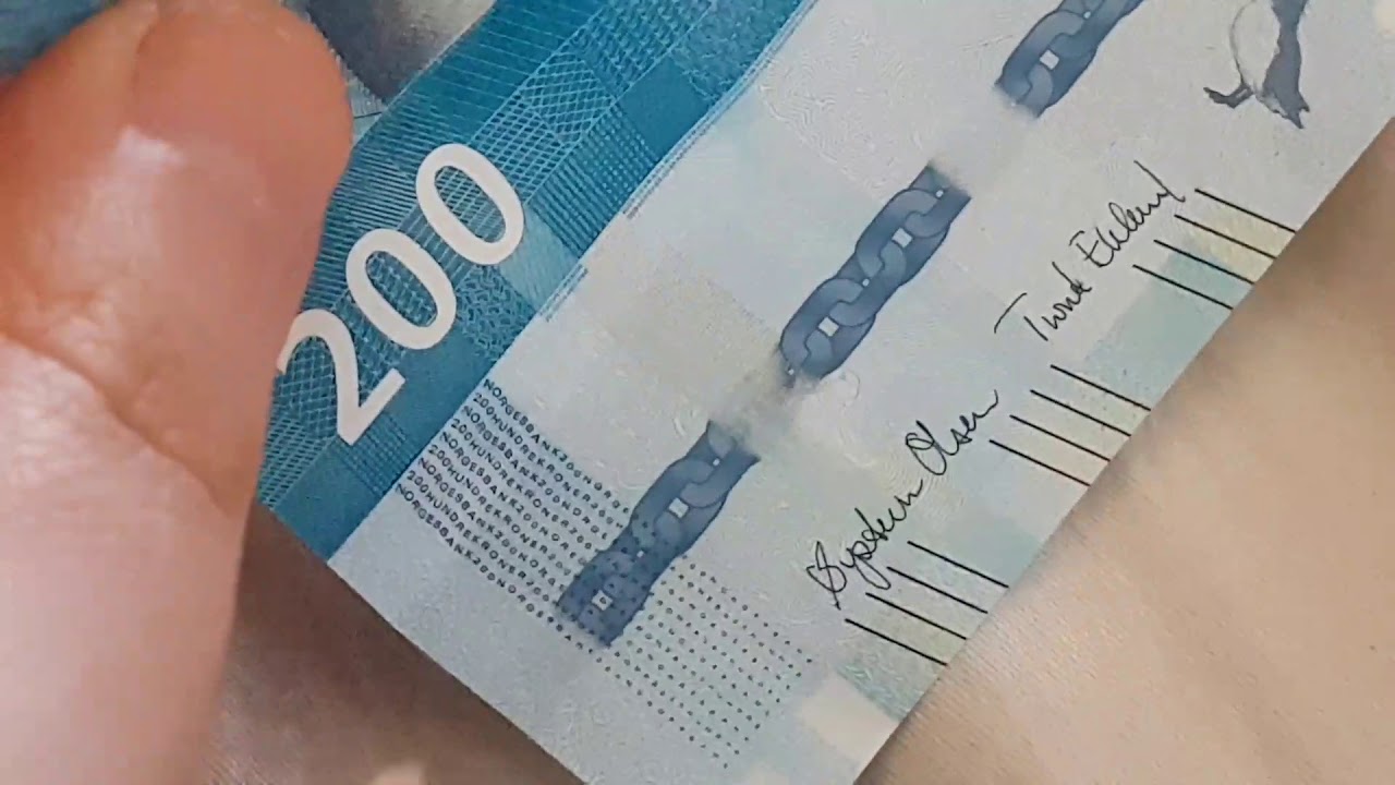 The new Norwegian banknote money