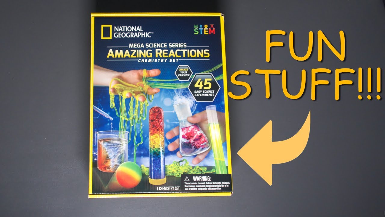 Распаковка STEM-набора National Geographic Amazing Reactions!
