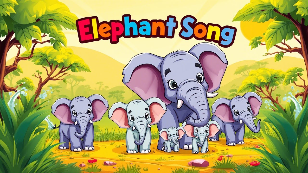 The Elephant Song. Kids Educational Elephant Song