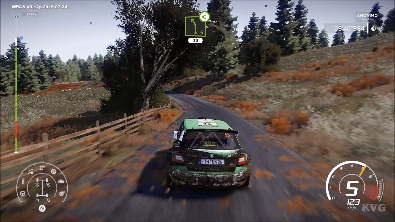 WRC 8 - Dyfi - Wales Gameplay (PC HD) [1080p60FPS]