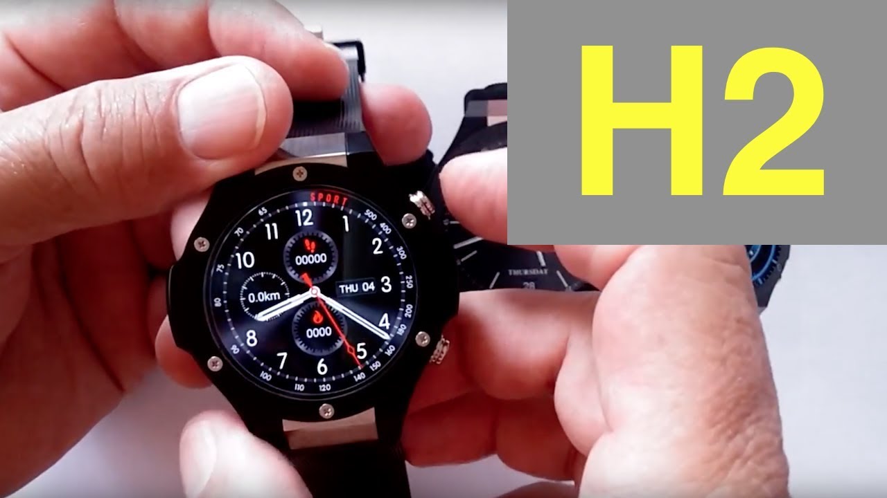 Microwear H2 Best Battery Life Android Smartwatch: Unboxing & 1st Look