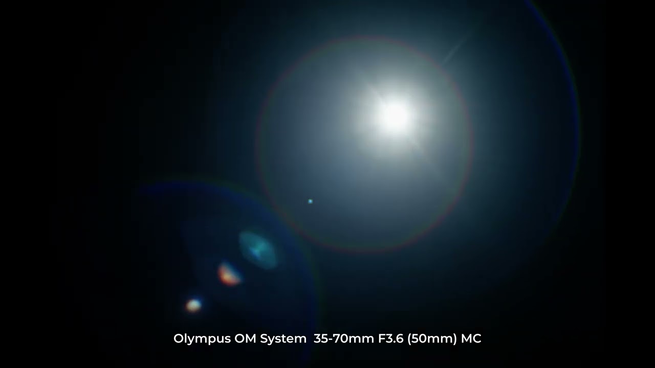 Olympus OM System (Arri DNA Moviecam) test flares on BMCC 6k ff open gate