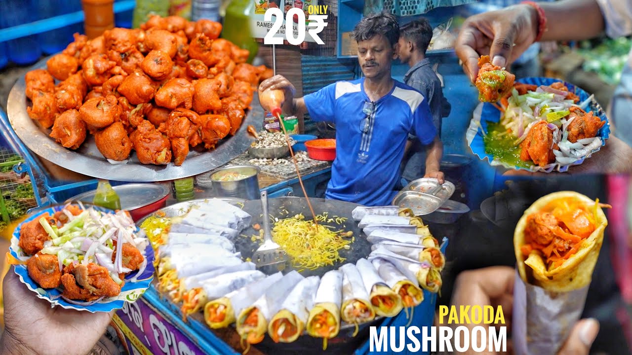 Only 20₹ | Mushroom & Paneer Roll (ପୁରା ରଜଧାନୀରେ କୋଉଠି ପାଇବେନି) | Kanha Fast Food | Odisha Food Tour
