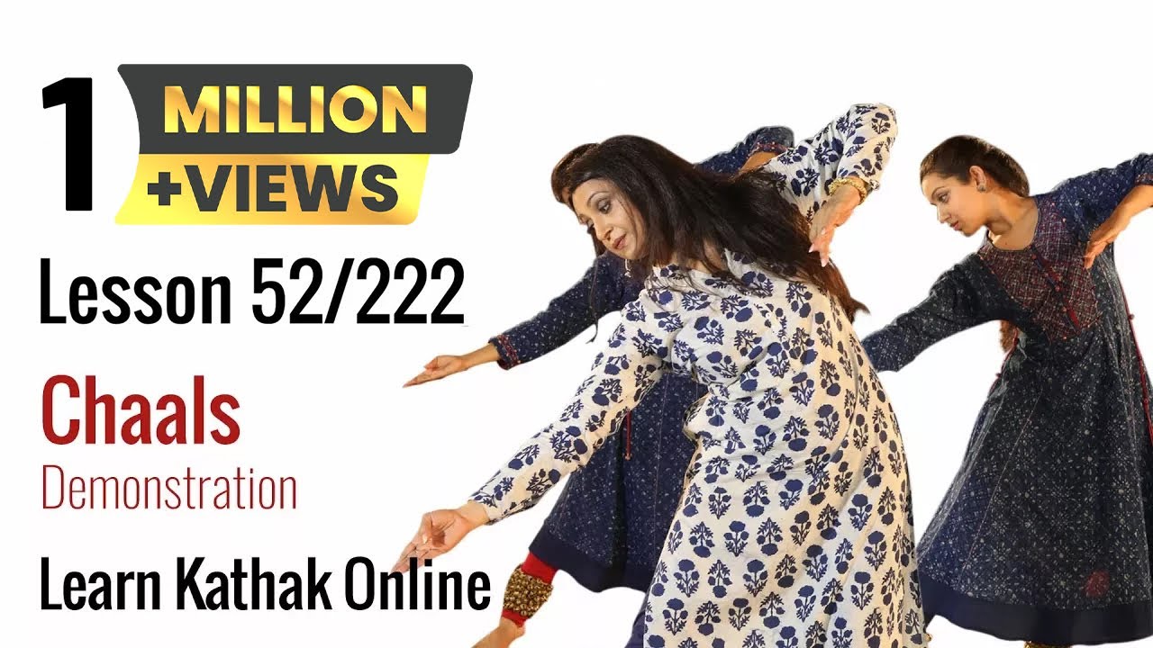 Chaals Demonstration in Kathak for Beginners | Learn Kathak Online | Lesson 52/222