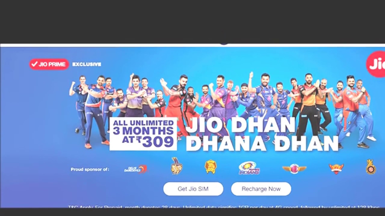 Breaking news:  JIO MEGA MONSOON OFFER BEST OFFER